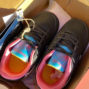 Reebok Kids Sneakers - Black and Pink with Blue Accents